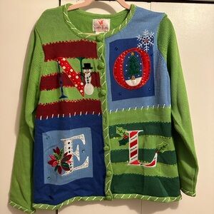 NOEL Christmas vintage sweater